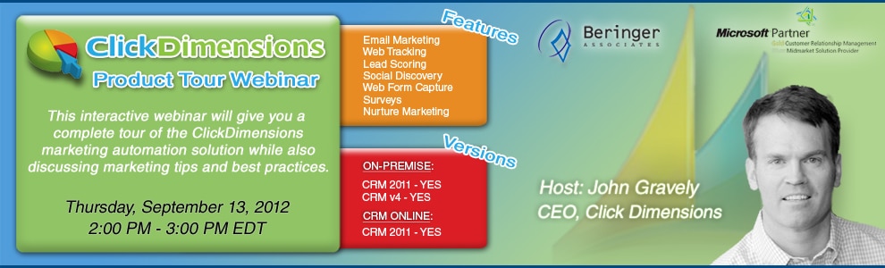 ClickDimensions Product Tour Webinar