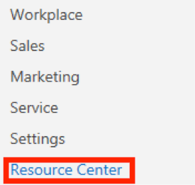 Microsoft Dynamics CRM Resource Center Link Missing After Update