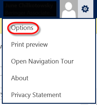 options menu graphic