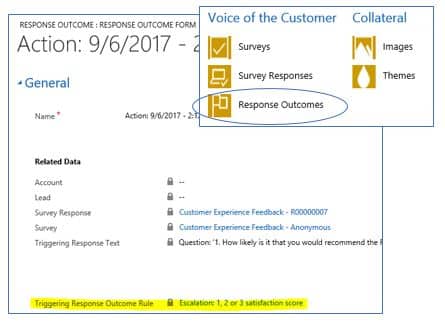 Voice of the Customer Response Outcomes