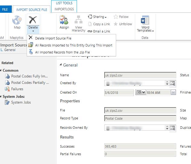 Importing data into Dynamics 365 from Excel