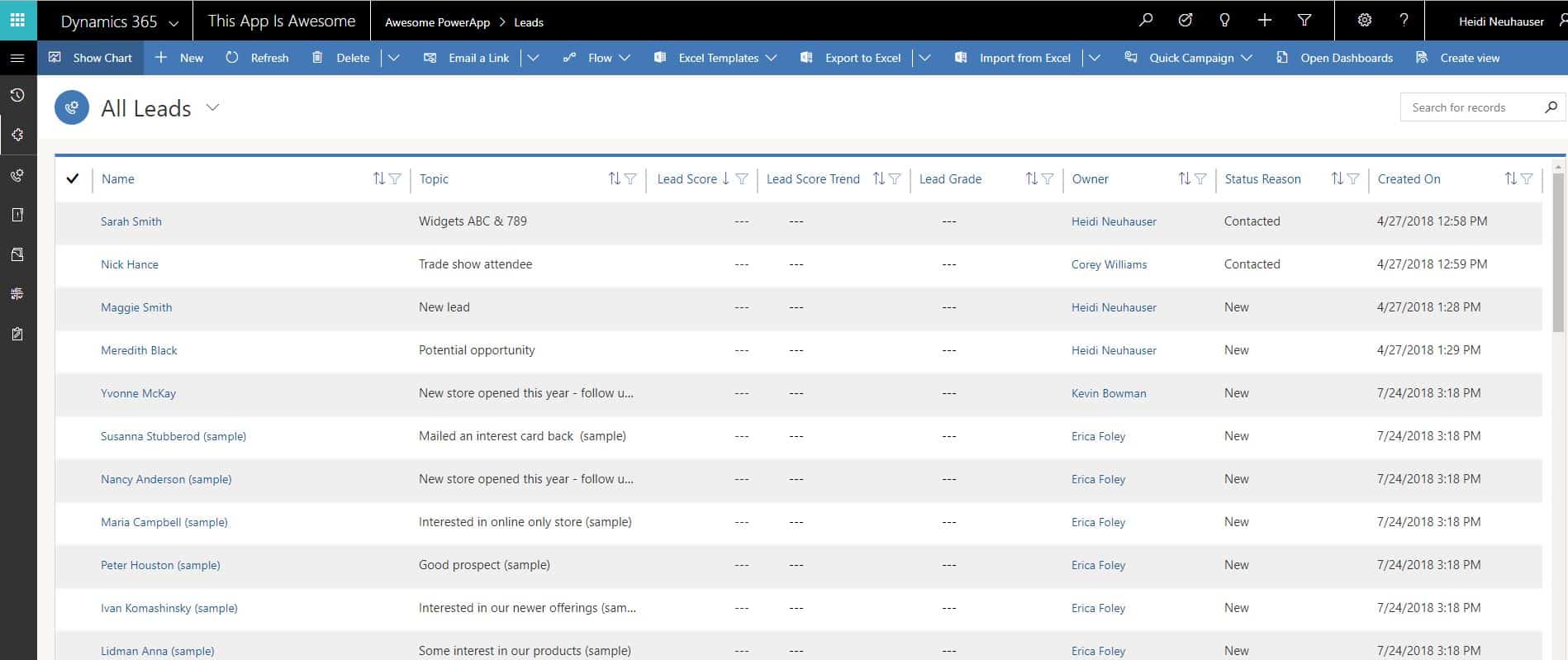 custom business app in Microsoft Dynamics 365