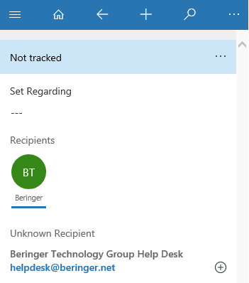 Dynamics App for Outlook