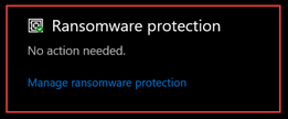 ransomware protection