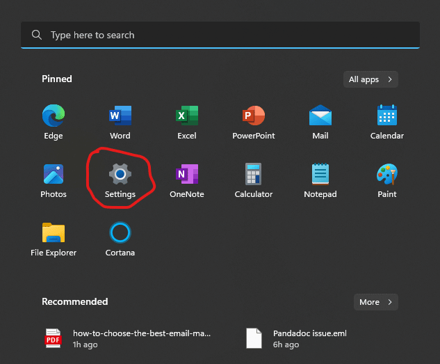 Windows 11 Settings